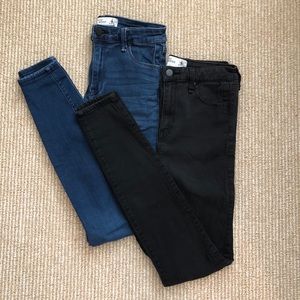 *TWO* Abercrombie Sateen Ultra High Rise Jeggings